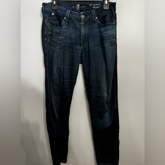 Seven 7 For All Mankind Jeans Straight Leg Womens‎ Size 27 - Picture 1 of 4